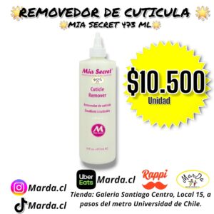 REMOVEDOR DE CUTICULAS MIA SECRET 473 ML