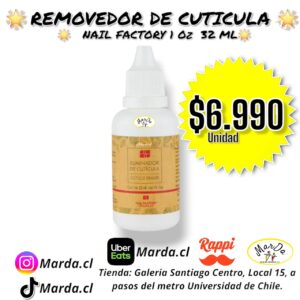 REMOVEDOR DE CUTICULAS 1 oz 32 ML NAIL FACTORY