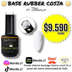 BASE RUBBER COSIA 01 BLANCO 15 ML
