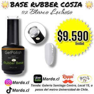 BASE RUBBER COSIA 02 BLANCO LECHOSO 15 ML