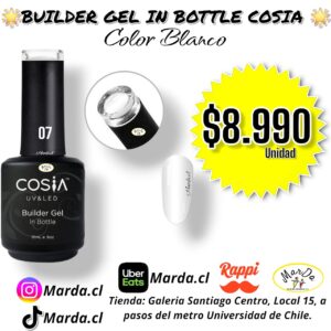 BUILDER GEL IN A BOTTLE COSIA 07 BLANCO 15 ML