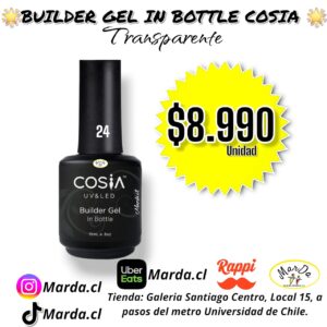 BUILDER GEL IN A BOTTLE COSIA 24 TRANSPARENTE 15 ML