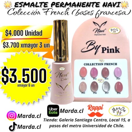 ESMALTE PERMANENTE NAVI FRENCH A ELECCION