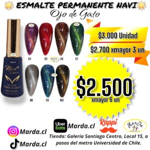 ESMALTE PERMANENTE NAVI OJO DE GATO A ELECCION POR MAYOR O UNIDAD