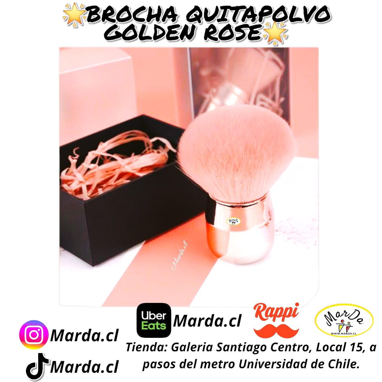 BROCHA QUITAPOLVO GOLDEN ROSE - Imagen 2