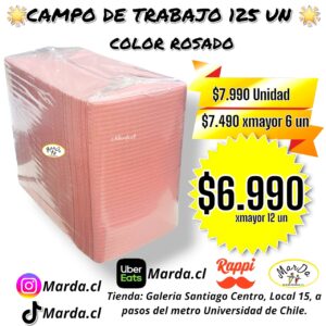 CAMPO DE TRABAJO 125 UNIDADES COLOR ROSADO
