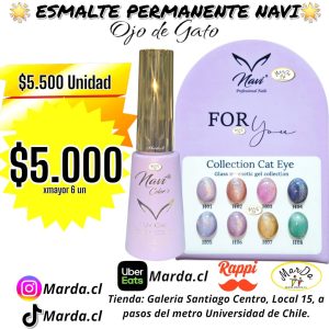 ESMALTE PERMANENTE NAVI FOR YOU OJO DE GATO A ELECCION