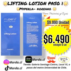 LIFTING LOTION MYPERLA PASO 1 PARA PESTAÑAS O LAMINADO DE CEJAS