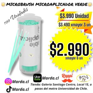 MICROBRUSH MICROAPLICADOR VERDE