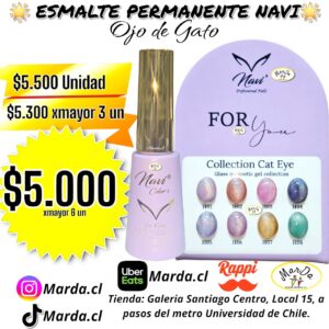 ESMALTE PERMANENTE NAVI FOR YOU OJO DE GATO A ELECCION