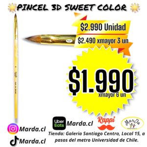 PINCEL 3D DISEÑO SWEET COLOR