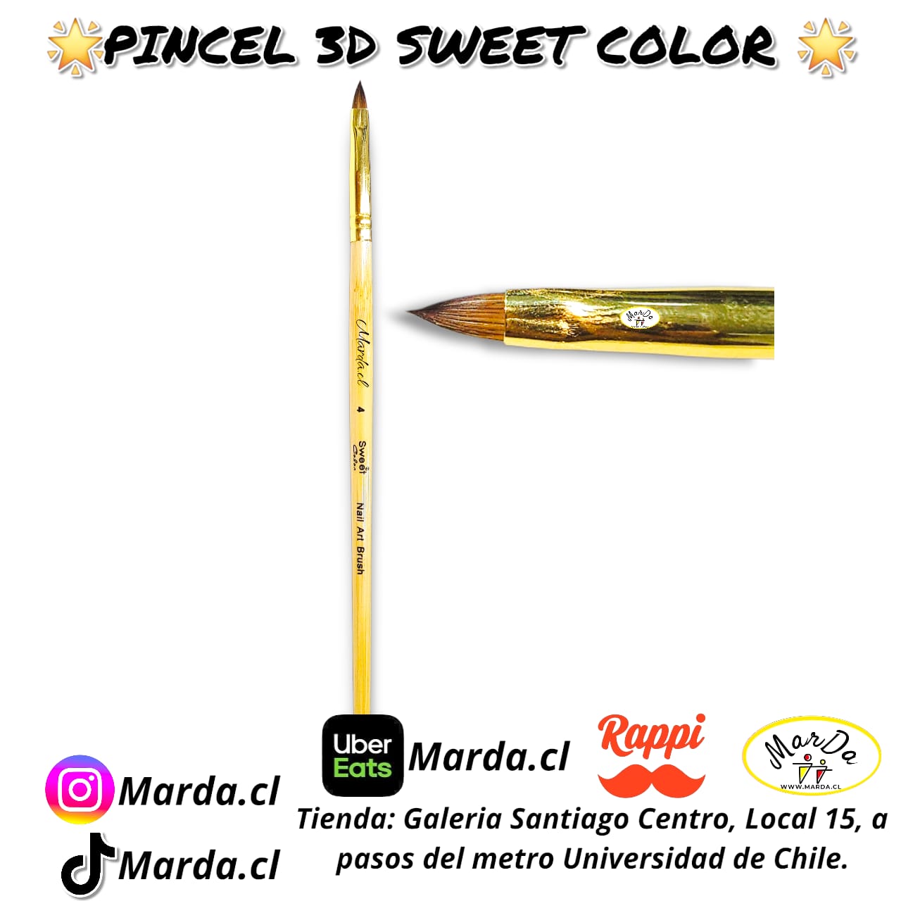 PINCEL 3D DISEÑO SWEET COLOR - Imagen 2