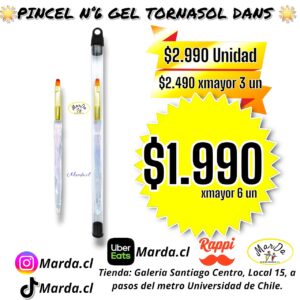PINCEL N°6 GEL TORNASOL DANS