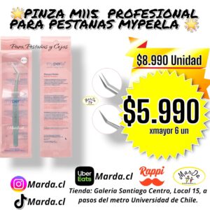 PINZA M115 PROFESIONAL PARA PESTAÑAS MYPERLA