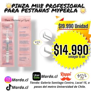 PINZA M118 PROFESIONAL PARA PESTAÑAS MYPERLA