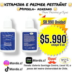 PRIMER CON VITAMINA E MYPERLA PARA PESTAÑAS Y LAMINADO DE CEJAS