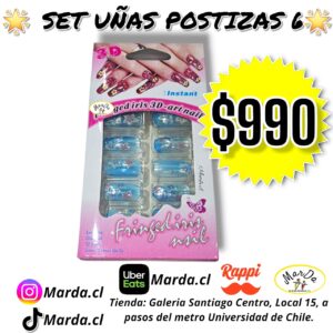 SET UÑAS POSTIZAS 6