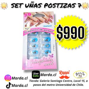 SET UÑAS POSTIZAS 7