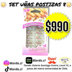 SET UÑAS POSTIZAS 8