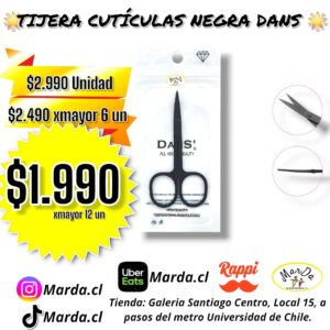 TIJERA CUTICULAS NEGRA DANS