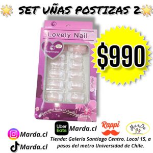 SET UÑAS POSTIZAS 2