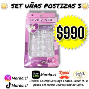 SET UÑAS POSTIZAS 3
