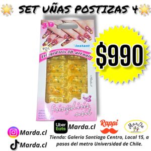 SET UÑAS POSTIZAS 4