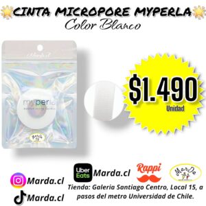 CINTA MICROPORE MYPERLA COLOR BLANCO