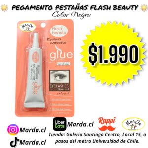 PEGAMENTO DE PESTAÑAS FLASH BEAUTY COLOR NEGRO