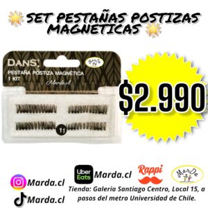 SET PESTAÑAS POSTIZAS MAGNETICAS DANS LARGAS