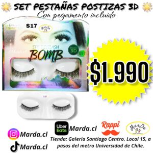 SET PESTAÑAS POSTIZAS 3D DANS S17