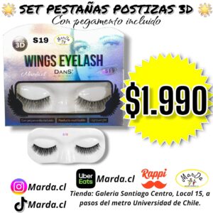 SET PESTAÑAS POSTIZAS 3D DANS S19