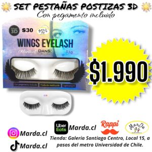 SET PESTAÑAS POSTIZAS 3D DANS S30