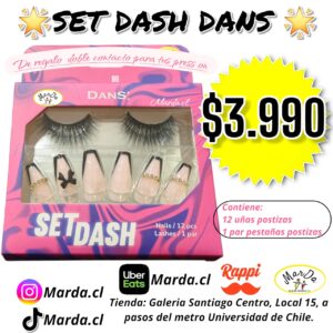 SET DASH DANS (UÑAS POSTIZAS + PESTAÑAS POSTIZAS) #99