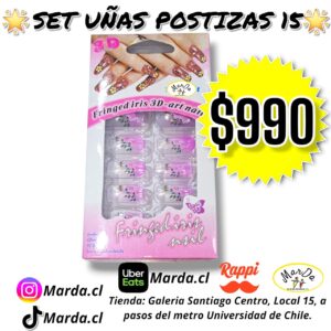 SET UÑAS POSTIZAS 15