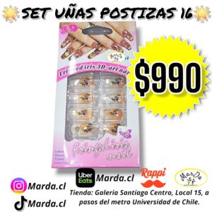 SET UÑAS POSTIZAS 16