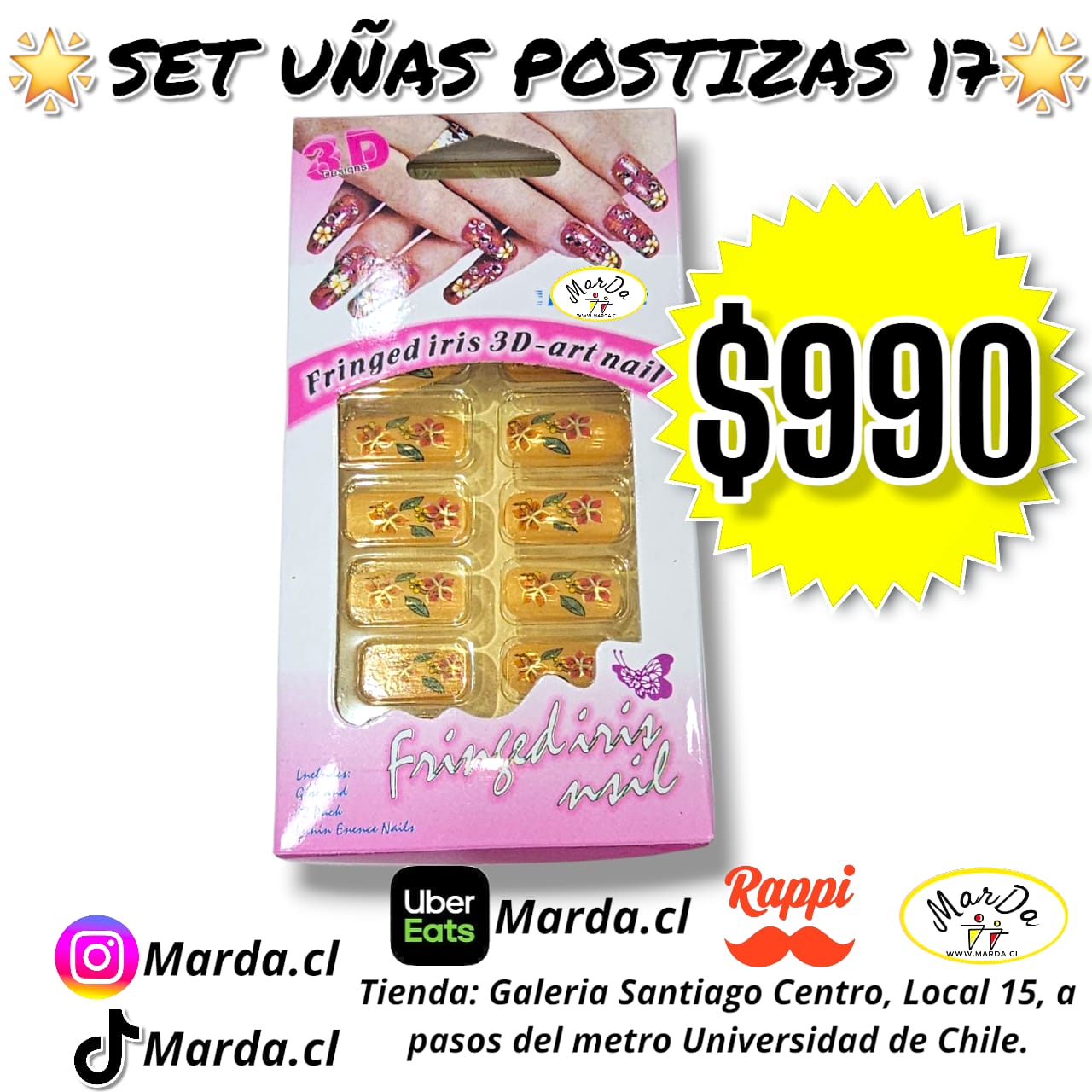 SET UÑAS POSTIZAS 17