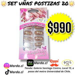 SET UÑAS POSTIZAS 20
