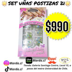 SET UÑAS POSTIZAS 21