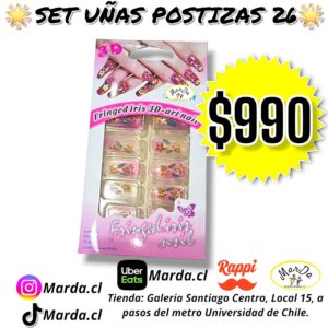 SET UÑAS POSTIZAS 26