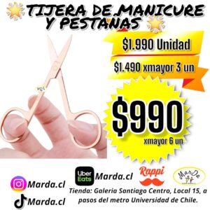TIJERA CUTICULAS Y PESTAÑAS