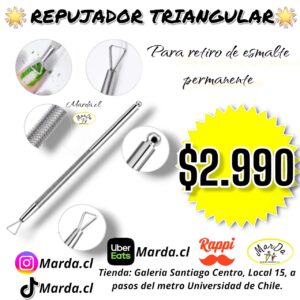 REPUJADOR TRIANGULAR (PARA REMOVER ESMALTE PERMANENTE)