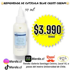 REMOVEDOR DE CUTICULAS BLUE CROSS CREAM 59 ML