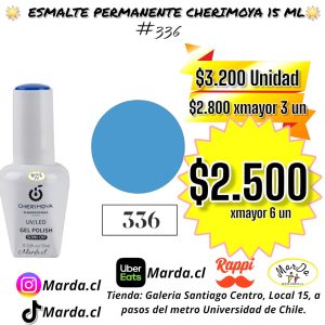 ESMALTE PERMANENTE CHERIMOYA #336 TRANSLUCIDO - 15 ML