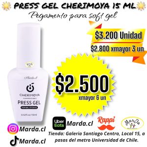 PRESS GEL LIQUIDO CHERIMOYA PARA SOFT GEL 15 ML