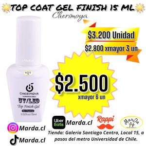 TOP COAT GEL FINISH CHERIMOYA 15 ML