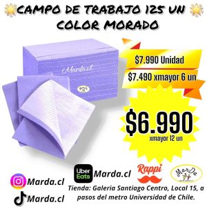 CAMPO DE TRABAJO 125 UNIDADES COLOR MORADO