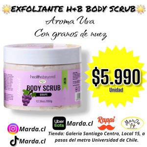 EXFOLIANTE H&B BODY SCRUB AROMA A UVA CON GRANOS DE NUEZ 350 GR