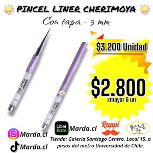 PINCEL LINER PARA DIBUJO O DISEÑO CHERIMOYA CON TAPA 3 MM