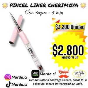 PINCEL LINER PARA DIBUJO O DISEÑO CHERIMOYA CON TAPA 5 MM